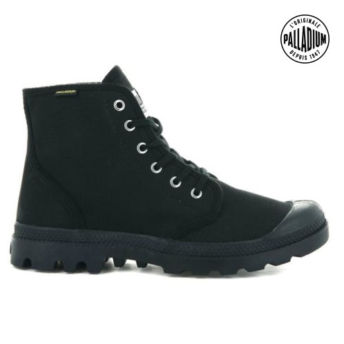 Baskets Palladium Pampa Hi Originale High Tops Femme Noir | FR WQY891D